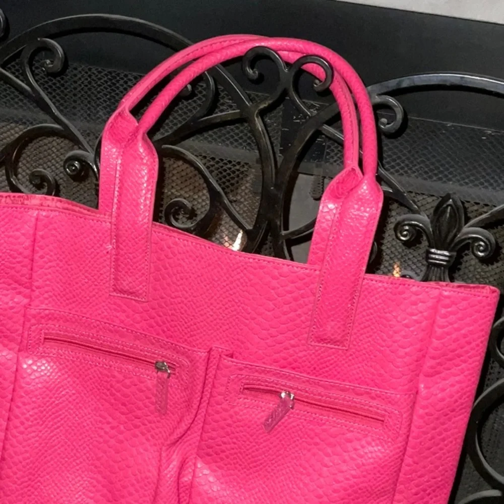 Neiman Marcus Pink large beauty tote NWOT